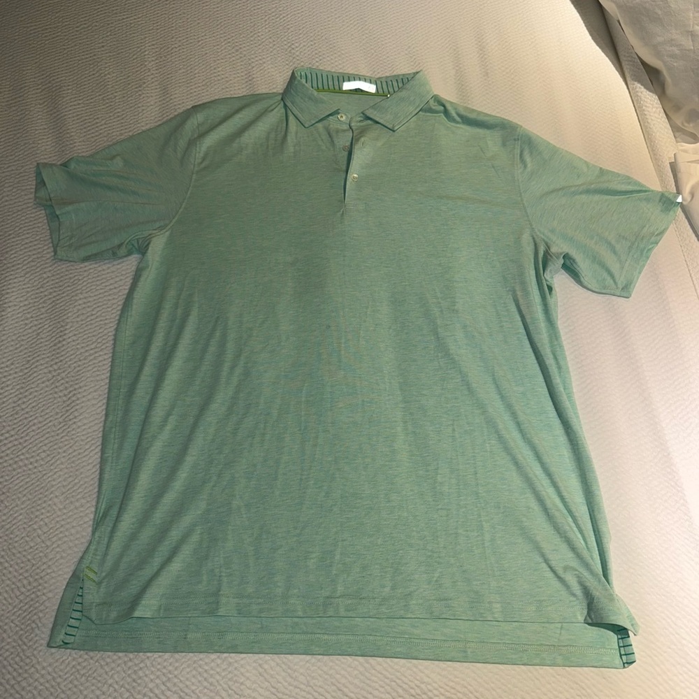 Tasc Men's Green/mint polo Shirt, Size XL
